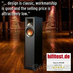 Klipsch R-610F, sloupové, nové, nevybalené, 4 kusy celkem