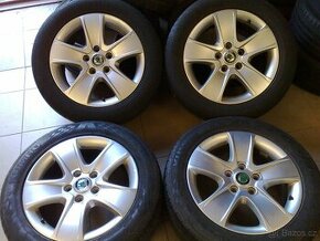 alu kola 5x112 r16 original skoda 205/55/16 - 1