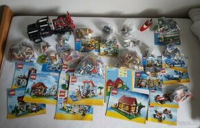 LEGO LEVNĚ PRODÁM KOMPLETNÍ STAVEBNICE BARÁČKŮ A AUT