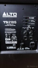 PRODÁM PA  ALTO subwoofer TS218 a střed TS 315 s orig. obaly