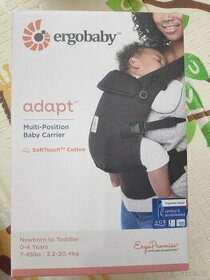 ERGOBABY Adapt Soft Touch Cotton onyx black nosítko - 1