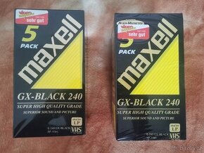 maxell GX-BLACK 240 (VHS kazety - NOVÉ)