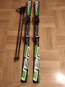 Lyže Elan 160cm+ hůlky carbon