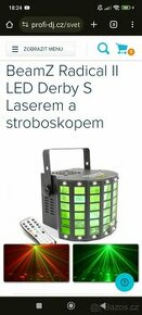 2xBeamZ Radical II LED Derby S Laserem a stroboskopem

