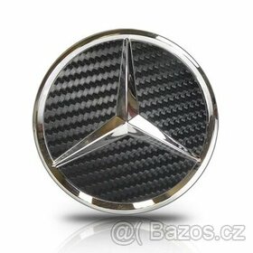 Krytky Mercedes,  75mm  4ks pokličky carbon