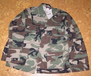 Maskáče blůza orig.US WOODLAND BDU "L", 100% bavl.,NOVÉ - [2