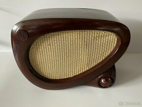 staré rádio tesla rozhlas po mdrátě bakelit rádio - 1