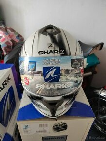 Shark, helma, přilba vel XL bílá