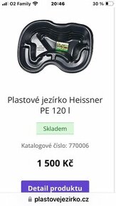 Plastové jezírko 120l Heissner