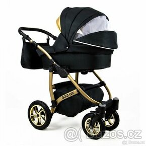 Babylux kočárek dvojkombinace gold/black - 1