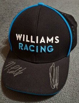 Williams racing šiltovka podepsaná George Russell & N.Latifi