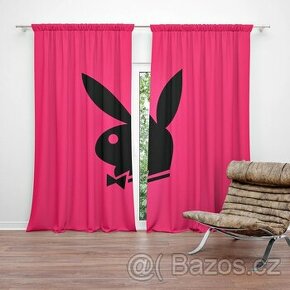 Česká výroba - Závěs Playboy: 2ks 140x250cm - 2 balení po 2