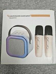 Karaoke bluetooth set - reproduktor + 2 mikrofony