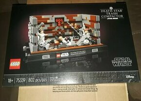 Nové LEGO Star Wars 75339 Drtič odpadků Hvězdy smrti diorama