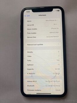 Apple iphone Xr, 64gb, černý