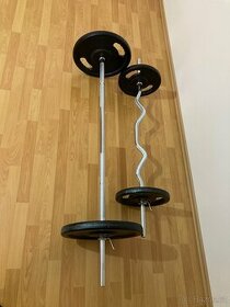 80 Kg SET profi činky české výroby ( kotouče i osa ) 30 i 25