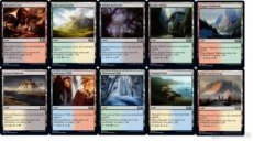 MTG 40ks mix C nonbasic zemí a dualland Magic the Gathering