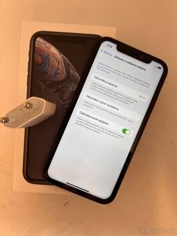 IPHONE XR BLACK 128GB ZÁRUKA - VEĽMI PEKNÝ STAV - 1