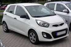 Kia Picanto 2011 -2016 díly interiéru, zadní sedačky, nádrž.