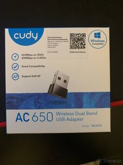 WiFi USB adaptér CUDY AC650 - 1