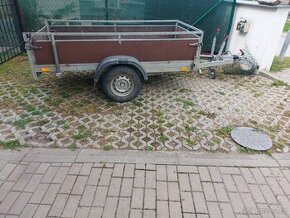 Prodán přívěsný vozík sklopný 1300kg po servise