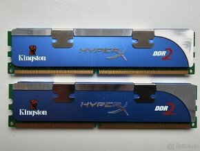 PRODÁM SADU 2x 1GB RAM KINGSTON HYPERX DDR2 800MHz CL4 (2GB)