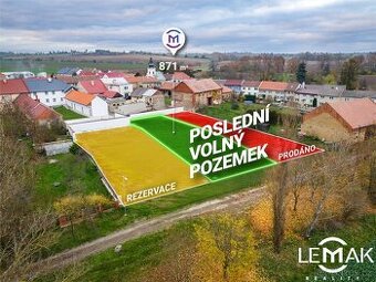 Prodej pozemky pro bydlení, 871 m2 - Bystročice - Žerůvky