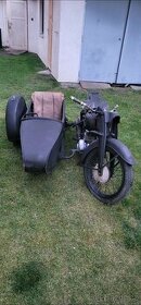 Dkw nz 500  Sidecar gelande stoye