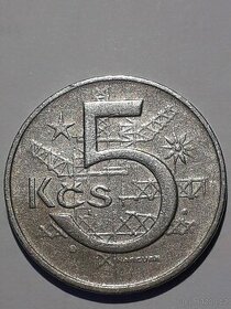 Mince 5 Kčs ČSSR r.1966