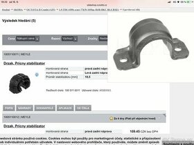 zadní uložení stabilizátoru Octavia II, VW Touran... - 1