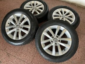 Originál Volkswagen ALU kola 5x112 r16 zimní pneu 6mm - 1