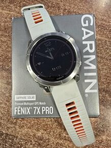 Garmin Fenix 7X PRO Sapphire Solar Silver Titanium / Orange