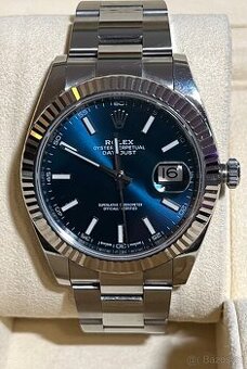 Hodinky Rolex DateJust 41mm Oyster, bílé zlato, TOP STAV