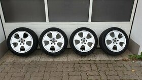 Alu kola Audi 5x112, 225/45R17 letní pneu 8 mm