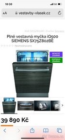 Nová myčka na nádobí Siemens - 1