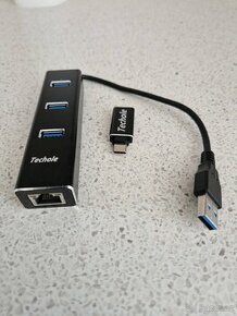 USB rozbočovač Techole 3.0 & RJ45 - 1