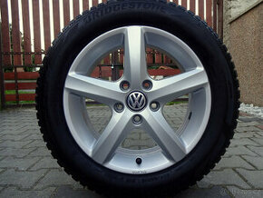 ZIMNÍ ORIGINÁL VW 16" 5x112 pneu 205/55R16 Bridgestone - 1