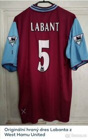 VLADIMÍR LABANT (WEST HAM UNITED FC) - originální hraný dres - 1