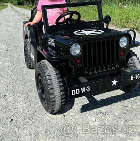 Dětské elektrické autíčko jeep willys 4x4