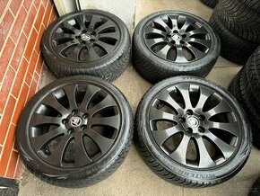 Alu 17" 5x112, škoda VENUS BLACK, TOP zimní 75%, SUP2 - 1