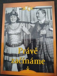 DVD Právě začínáme, 1946, komedie, hl.role Plachta a Marvan