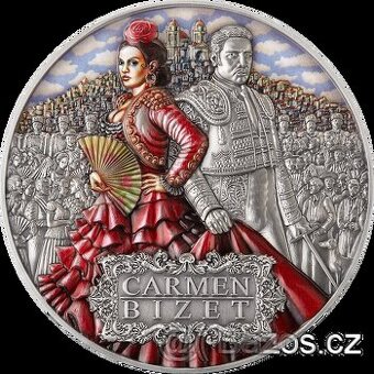 CARMEN Bizet Opera 2 Oz Silver Coin 5$ Niue 2022