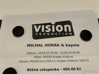 Vstupenka na koncert Michala Horáka