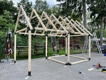 Konstrukce 6x3 nebo 3x3 m, Zahradní domek, chatka