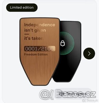 Limitovaná edice Trezor Safe 5 Freedom Edition - 1