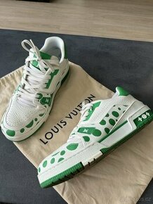 Louis Vuitton Yayoi Kusama Green White boty velikost 42