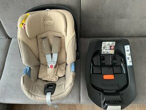 Cybex Aton 5 Classic beige + základna Cybex Base 2-Fix v zár - 1