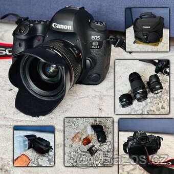 SET: Canon EOS 6D Mark II + EF 28mm, 70-300mm, 50mm + EXTRA