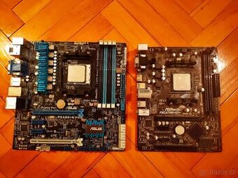 2x základní deska ASUS a ASROCK s CPU A6-6400 3.9 GHz