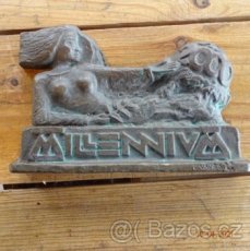 bronz L.VAVRA milenum  rok 2000 plastika - 1